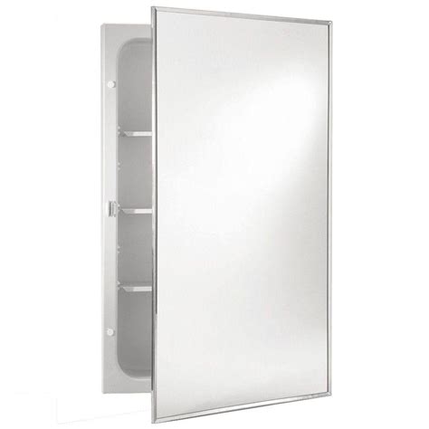 frameless stainless steel medicine cabinet|stainless steel medicine cabinet recessed.